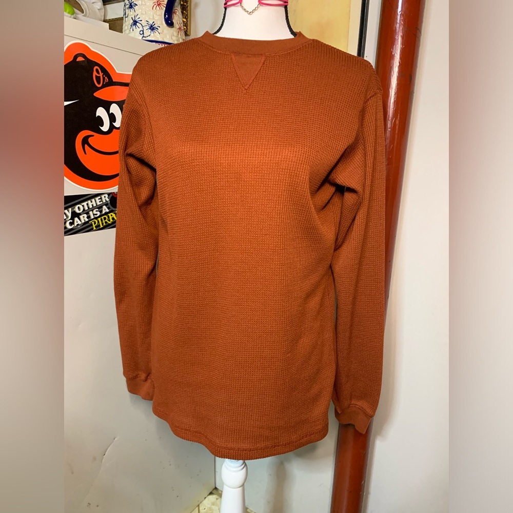 Alpine Lakes Rust Waffle Thermal Top